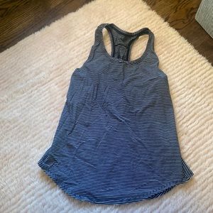 Lulu tank navy stripped